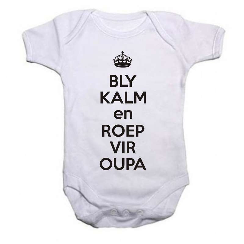 Bly Kalm en roep vir Ouma/Oupa baby grow