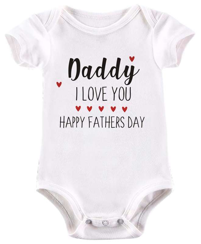 Daddy I love you Happy Fathersday Baby Grow