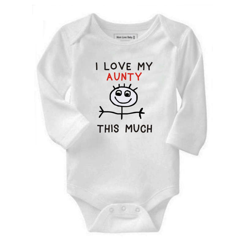 I love my Aunty/Godmother/Granny/Grandma/Mommy/Nana this much baby grow