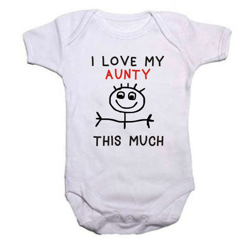I love my Aunty/Godmother/Granny/Grandma/Mommy/Nana this much baby grow