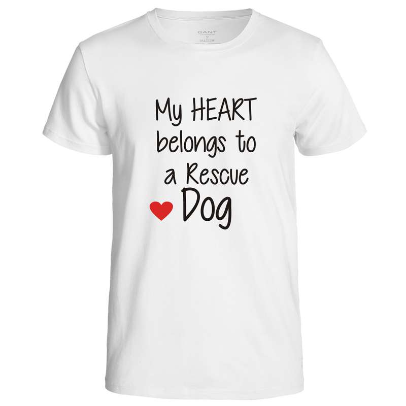 My Heart Belongs to a Rescue Dog t-shirt