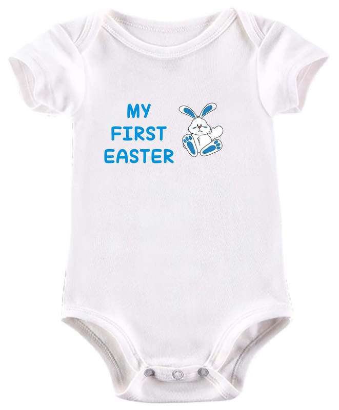 My First Easter blue babygrow