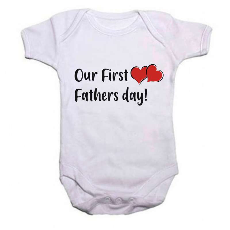 Our First Fathersday Baby Grow