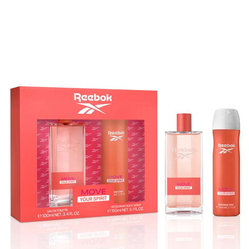 Reebok Move Your Spirit 100ml EDT + 150ml deodorant spray