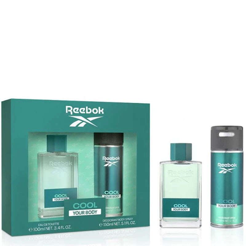 Reebok Cool Your Body Mens 100ml EDT + 150ml deodorant