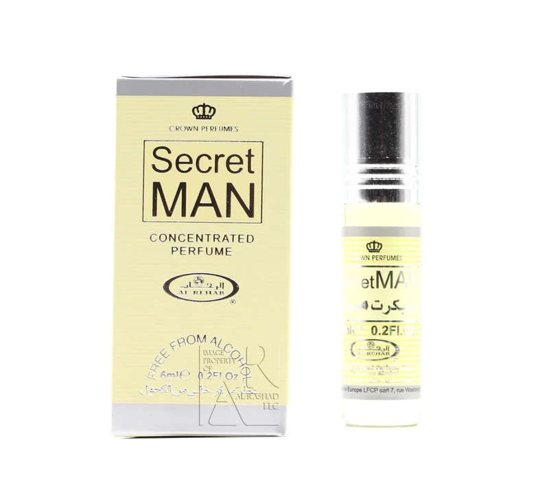 Crown Perfumes Al-Rehab  Secret Man concentrated oil perfume
