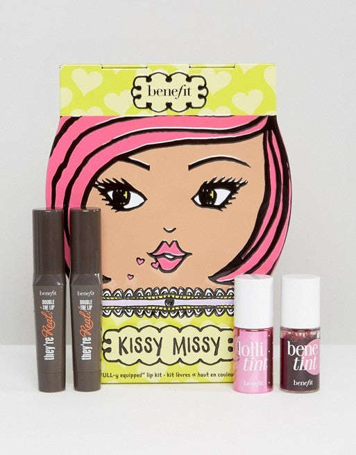 BENEFIT KISSY MISSY LIP IT UP KIT (2 LIPSTICKS 2 LIPTINTS)