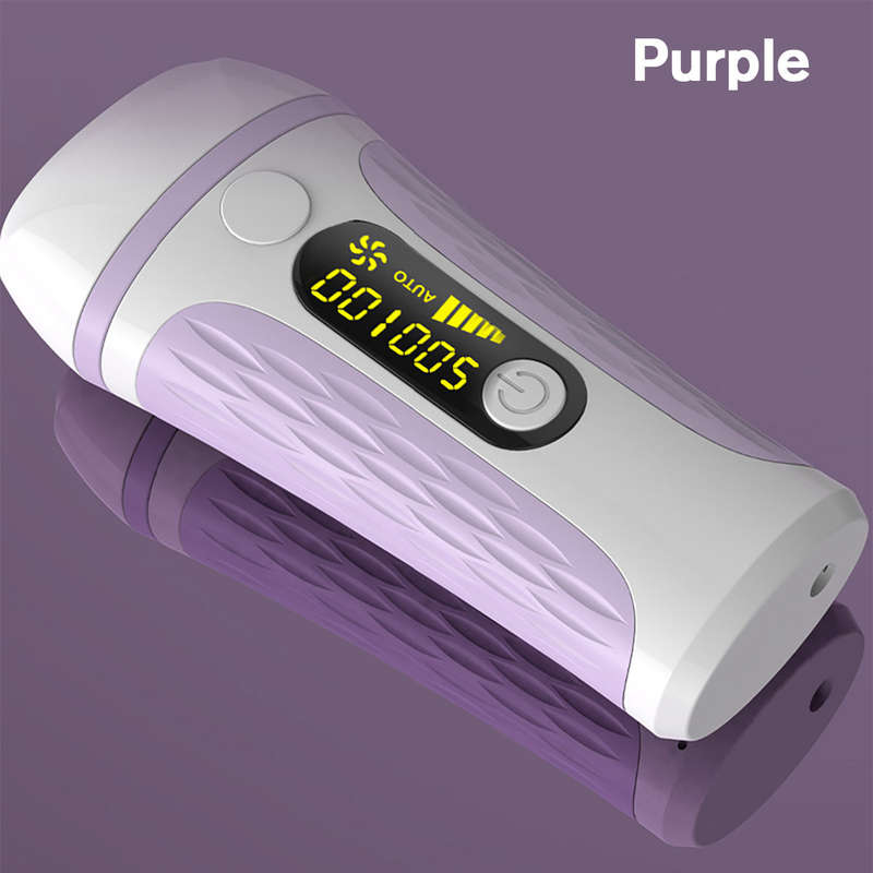 Permanent LCD Hair Removal Epilator - Purple / EU plug