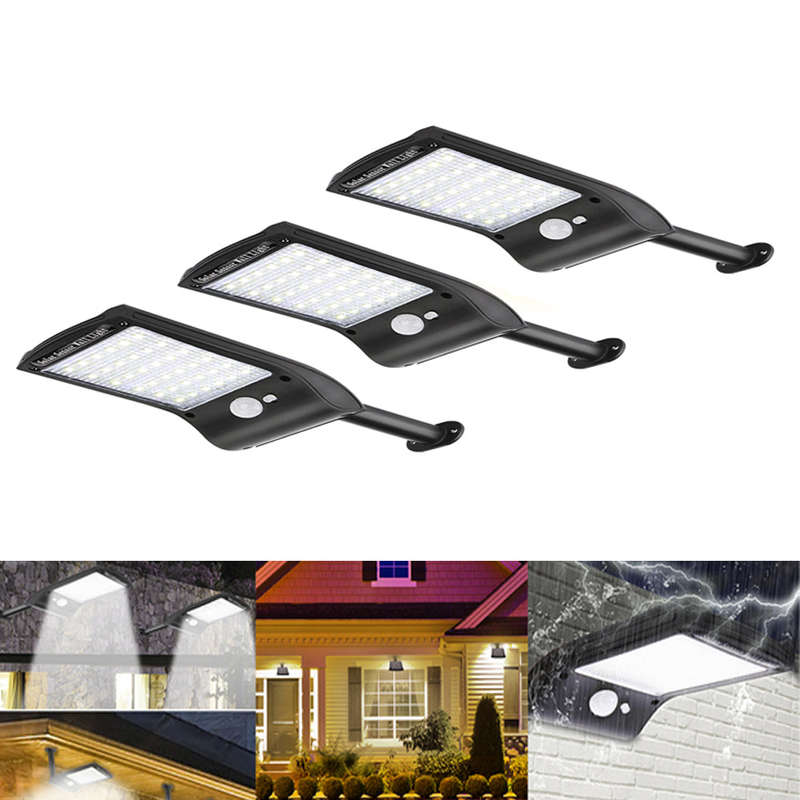 3 Piece Solar Motion Sensor Security Light