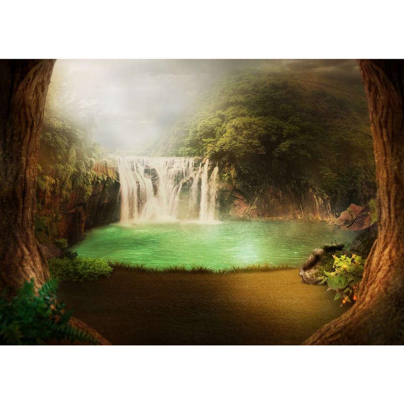 Waterfall Pool Photography Backdrop