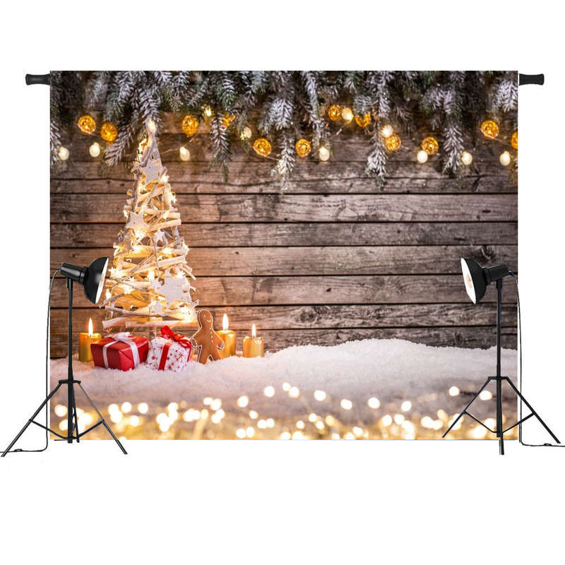 Christmas Tree Light Photography Backdrop