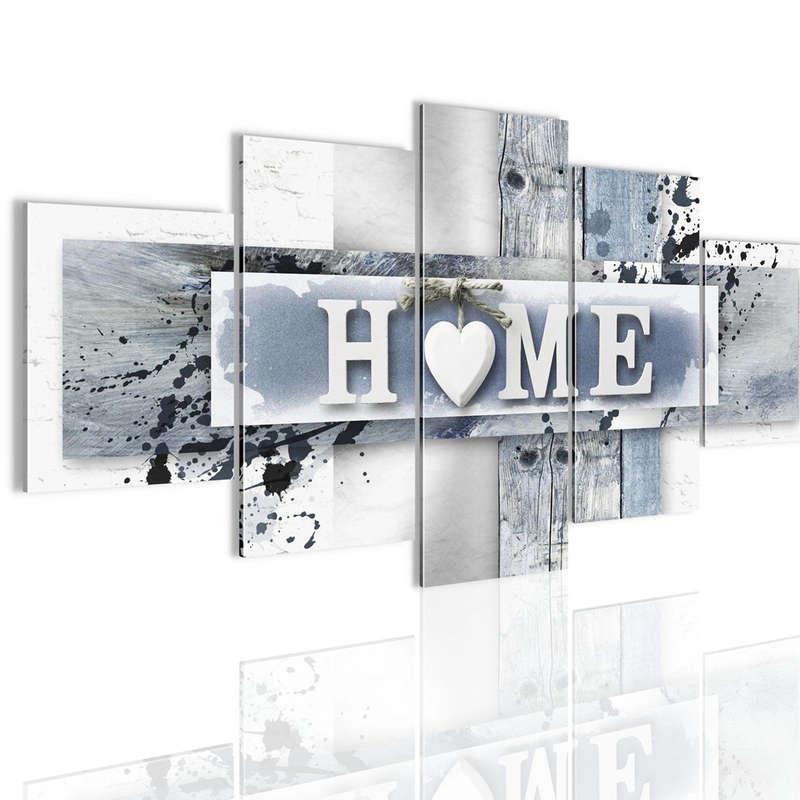 5 Panels Love HOME Wall Art Print Pictures Canvas Paintings Decorations Unframed (Unframed) - #3