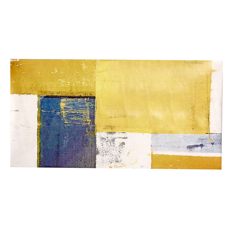 Abstract Yellow Canvas Art Print Oil Paintings Picture Wall Hanging Home Decor (Unframed) - 1