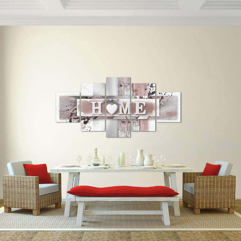 5 Panels Love HOME Wall Art Print Pictures Canvas Paintings Decorations Unframed