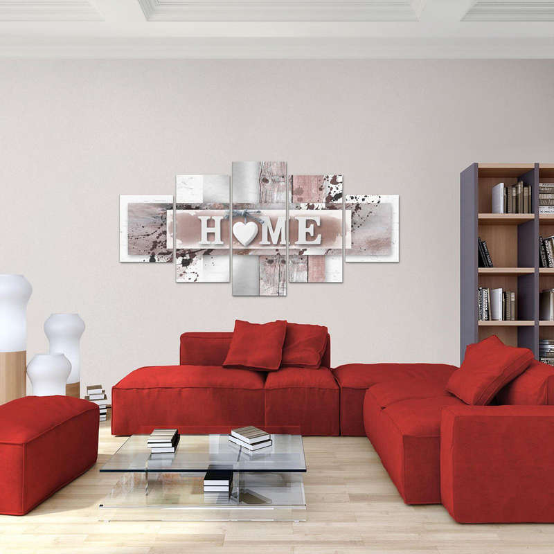 5 Panels Love HOME Wall Art Print Pictures Canvas Paintings Decorations Unframed