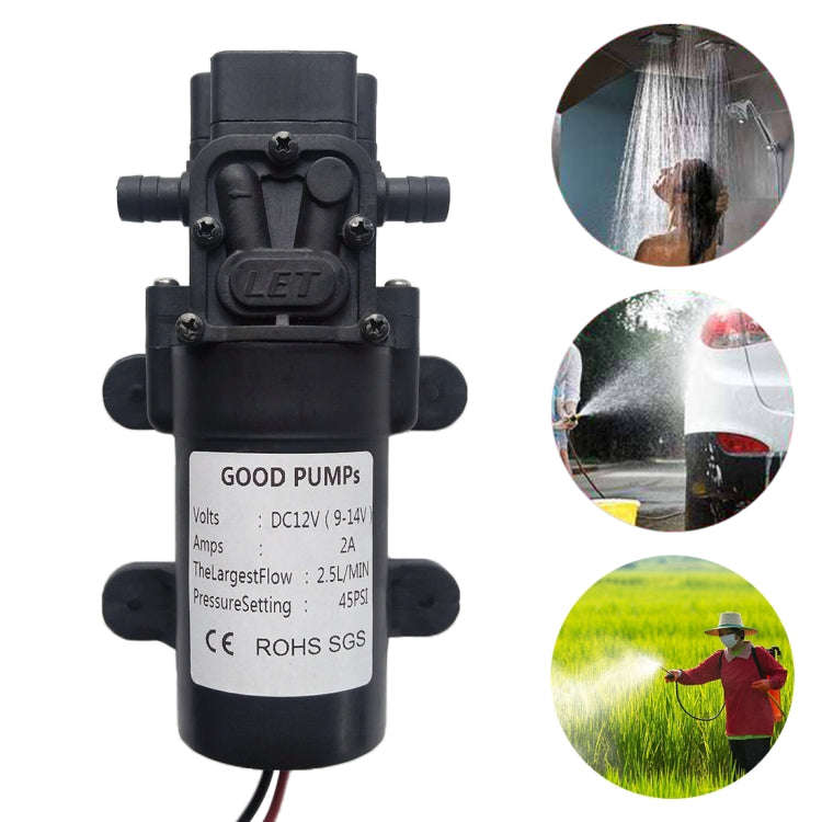 Diaphragm Reflux Mini Electric Water Pump 29W High Pressure Self-priming Water Pump for Car Washing