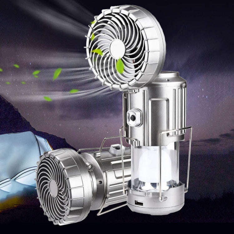 Solar FAN - with Solar panel charging Dual power