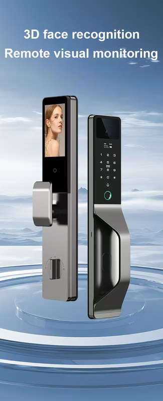 Smart Life Tuya WIFI Access Control Face Fingerprint Keypad Card Video Doorbell Intercom Handle