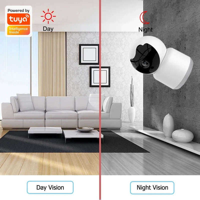 Smart Life Tuya WIFI 3MP PTZ Indoor CCTV Camera / Baby Monitor