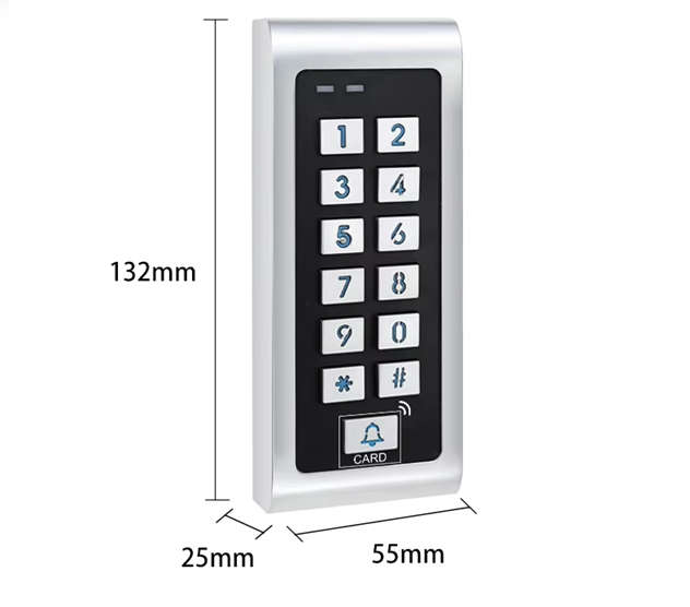 Smart Life Tuya WIFI Access Control 12V Keypad Card Doorbell for Door Gate Garage | IP66 Waterproof