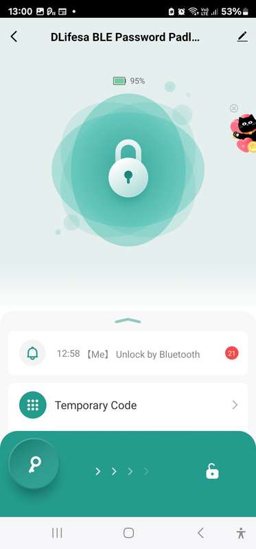 Smart Life Tuya Bluetooth Keypad Padlock