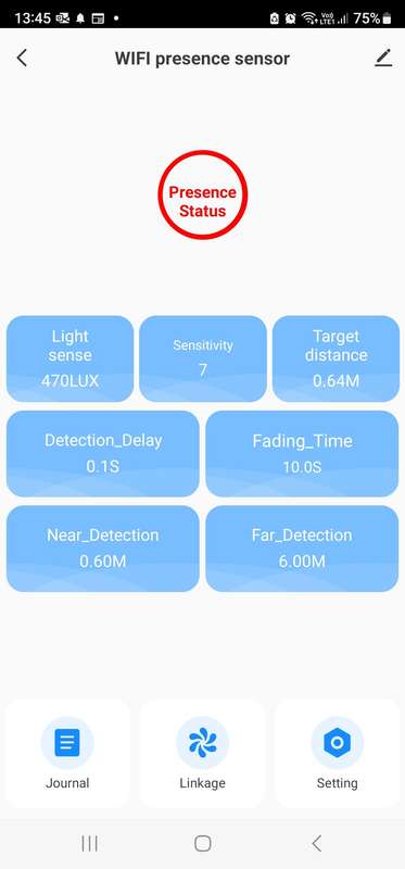 Smart Life Tuya WIFI Human Presence Motion Detector w/ Light Lux Sensor | 250V | In Ceiling