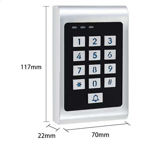 Smart Life Tuya WIFI Access Control 12V Keypad Card Doorbell for Door Gate Garage | IP66 Waterproof
