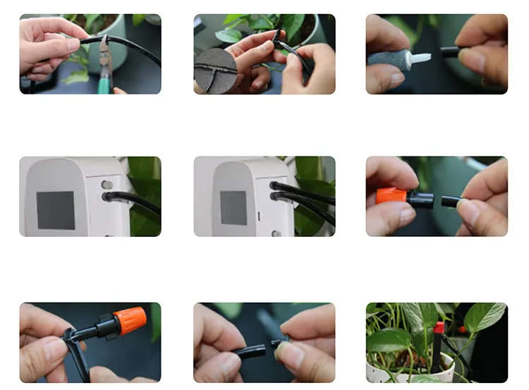 Smart Life Tuya WIFI 2CH Watering Switch Drip Irrigation Pump Sprinkler w/ Batteries & Solar Panel