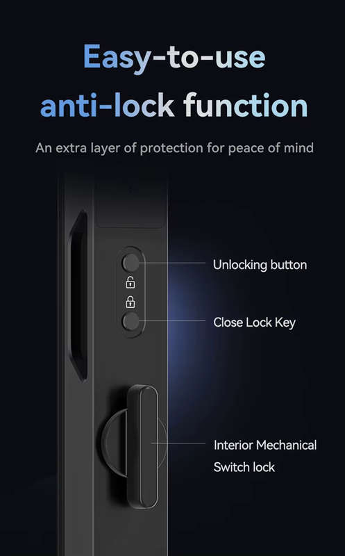 Smart Life Tuya WIFI Access Control Face Fingerprint Keypad Card Video Doorbell Intercom Handle Lock