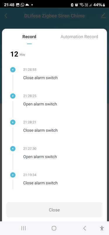 Smart Life Tuya Zigbee Siren Alarm / Chime Speaker | 90dB | 5V