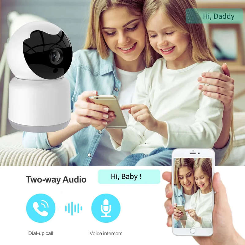 Smart Life Tuya WIFI 3MP PTZ Indoor CCTV Camera / Baby Monitor