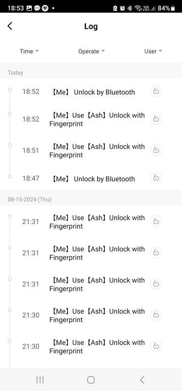 Smart Life Tuya Bluetooth Fingerprint Padlock