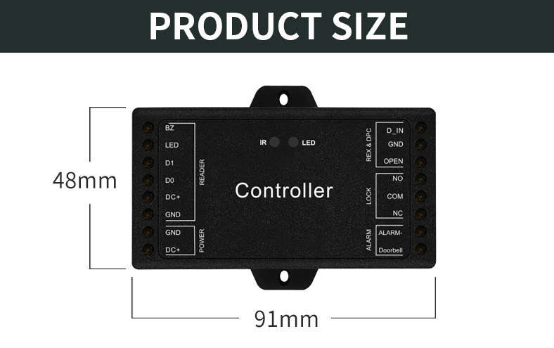 Smart Life Tuya WIFI 12V Access Controller for Wiegand Keypad Card Reader for Door Gate Garage Motor
