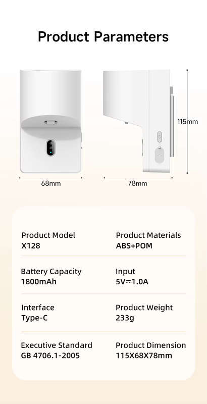 Electric Toothpaste Squeezer Dispenser | 5V Rechargeable | Fits Toothpaste Tube | Wall Mounted