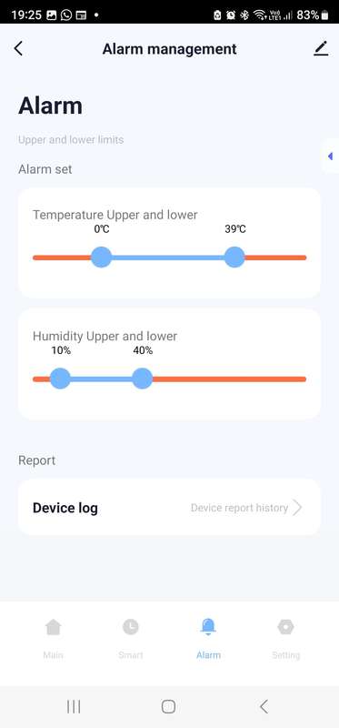Smart Life Tuya WIFI Temperature Humidity Sensor w/ Clock Date w/ Backlight