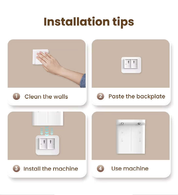 Electric Dual Soap Foam Gel Dispenser | 5V Rechargeable | 280ml refillable | Wall Mounted