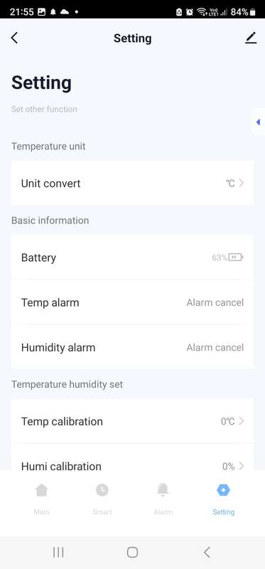 Smart Life Tuya Bluetooth Temperature & Humidity Sensor | 3V