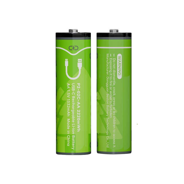 BESTON AA USB C Rechargeable Lithium-ion Battery | 14500 | 1.5V | 2000mAh | 4 Pack