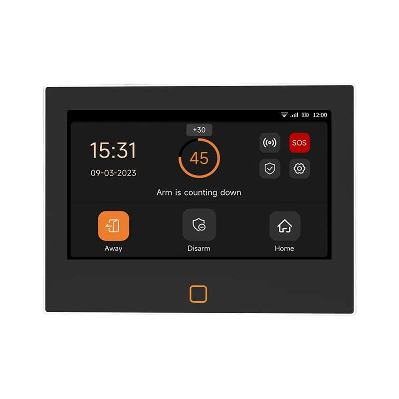 Smart Life Tuya WIFI 4G SIM Card 7 inch Touch Screen Alarm System | H700 | 5V/ 12V w/ Backup Battery