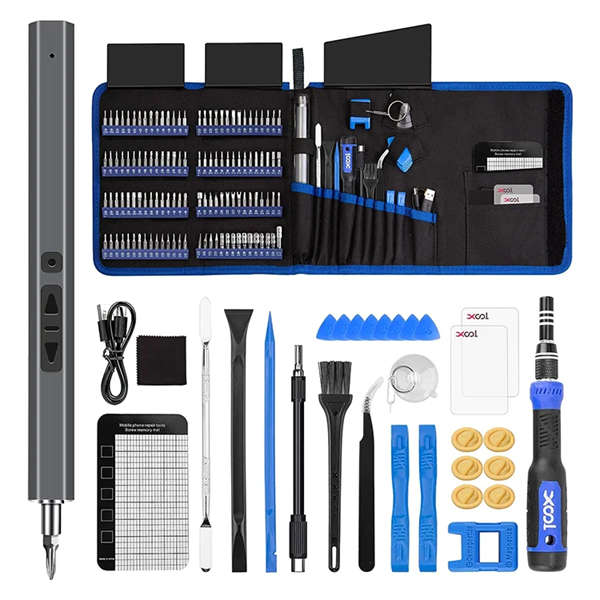 150 in 1 Precision Electric Screwdriver Set w/ 120 Magnetic Bits Tool Kit w/ Carry Case