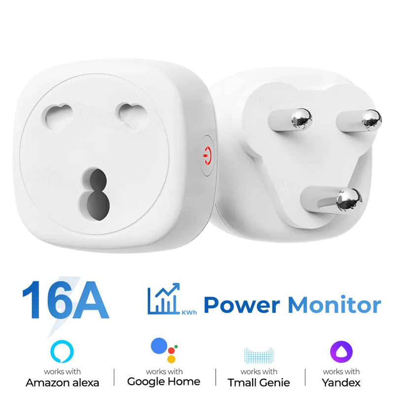 Smart Life Tuya Zigbee 1CH 16A 3500W 3 Pin / 2 Pin Plug Switch w/ Power Monitor