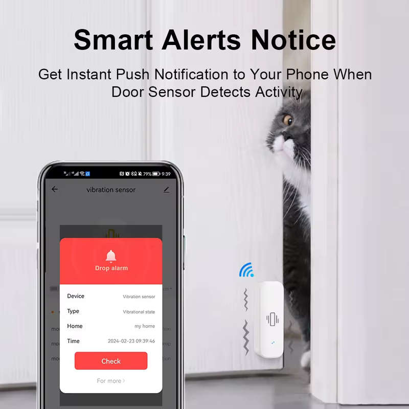 Smart Life Tuya Zigbee Vibration Sensor Detector | 3V