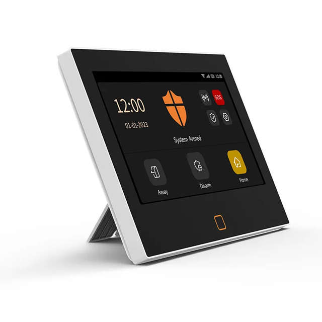 Smart Life Tuya WIFI 4G SIM Card 7 inch Touch Screen Alarm System | H700 | 5V/ 12V w/ Backup Battery