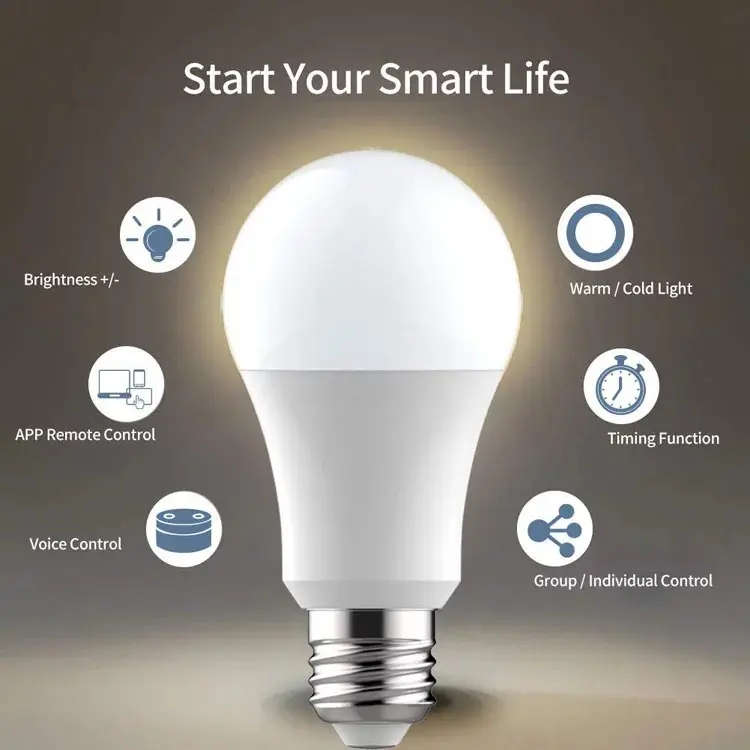 Smart Life Tuya WIFI 9W B22 RGB CCT LED Light Bulb | 3000K to 6000K | RGB