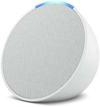 Echo Pop | Full sound compact smart speaker with Alexa | Glacier White