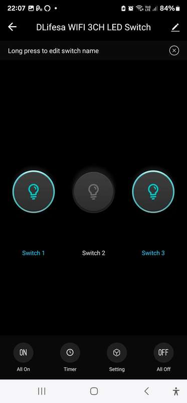 Smart Life Tuya WIFI 3CH LED Light Switch | Live & Neutral / Live & No Neutral Wire | White