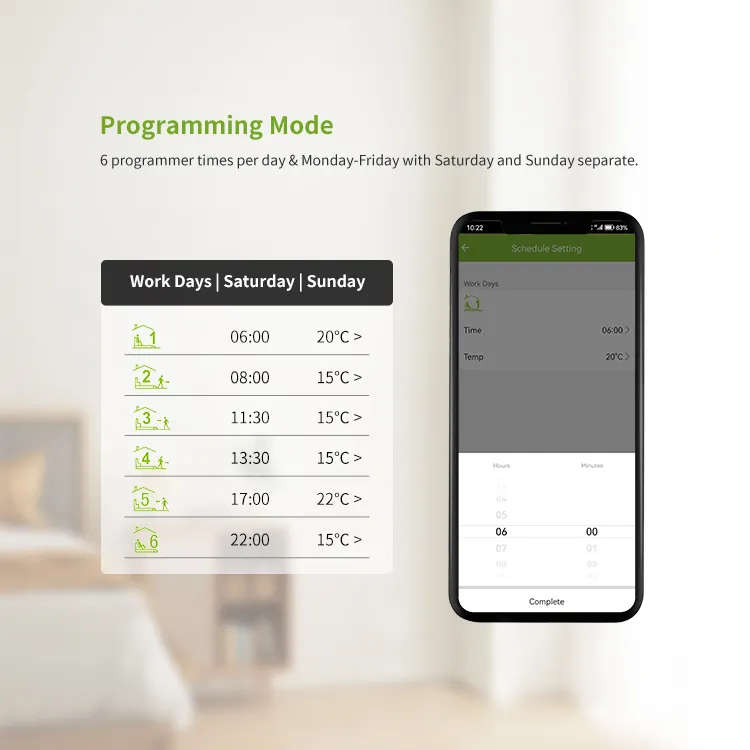 Smart Life Tuya WIFI Thermostat LCD Display Touch Screen Floor Heating Temperature Controller (Bl...