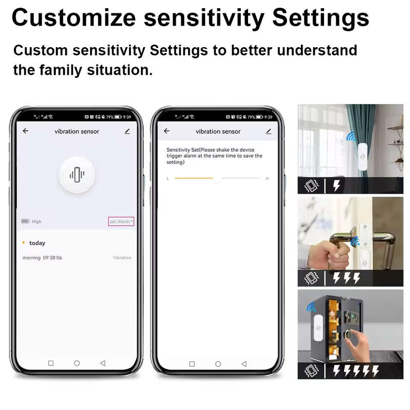 Smart Life Tuya Zigbee Vibration Sensor Detector | 3V