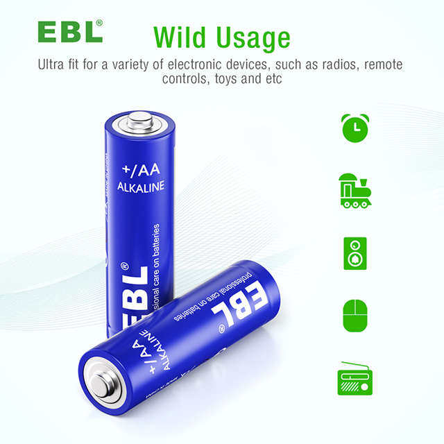 EBL AA Alkaline Battery | 1.5V | 2700mAh | 4 Pack