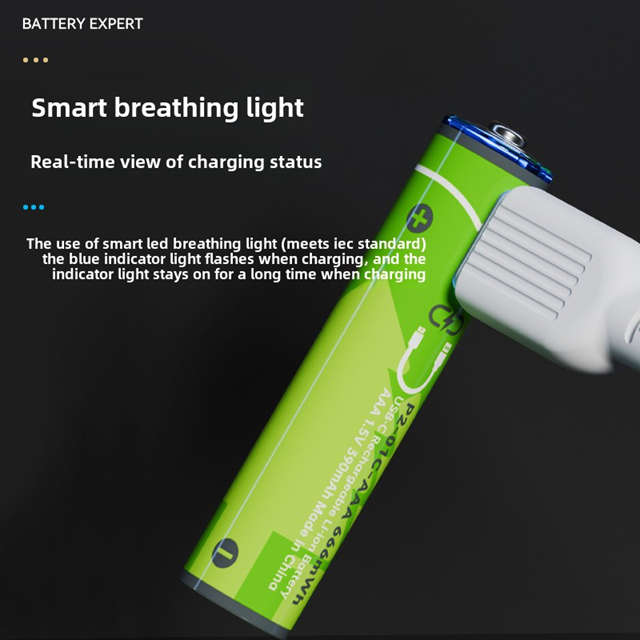 BESTON AAA USB C Rechargeable Lithium-ion Battery | 10380 | 1.5V | 390mAh | 4 Pack